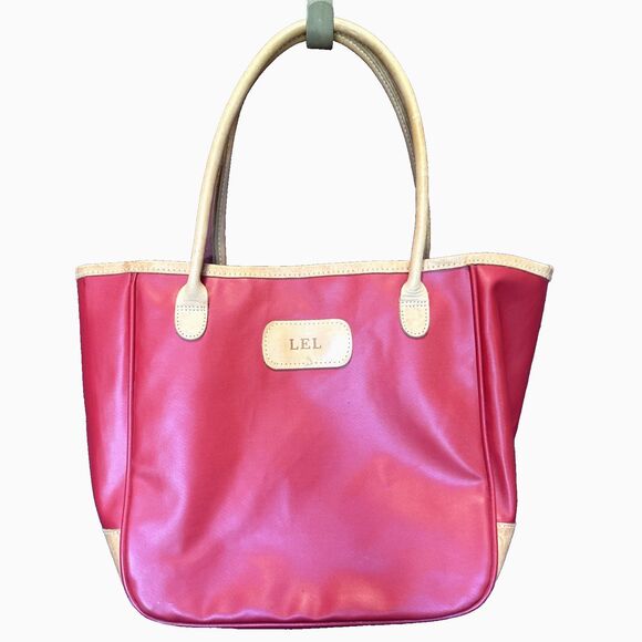 Jon Hart Tyler Tote Red Monogrammed - Picture 1 of 12